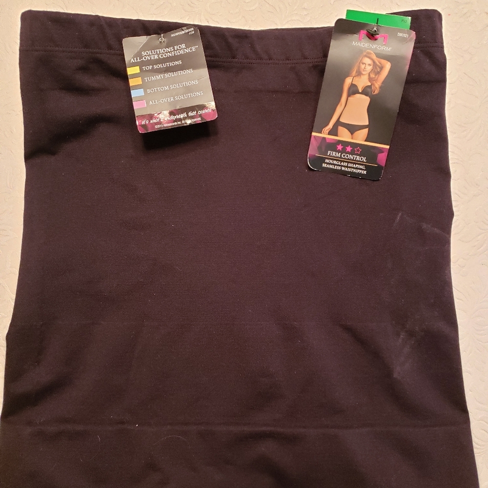 NWT Large Black Maidenform Seamless Waistnipper